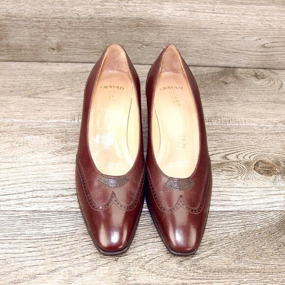 * NEW * $525 Arthur Beren GRAVATI Women's 6.5 M Pumps 3901 Brown * add $15 Trees - Picture 2 of 14